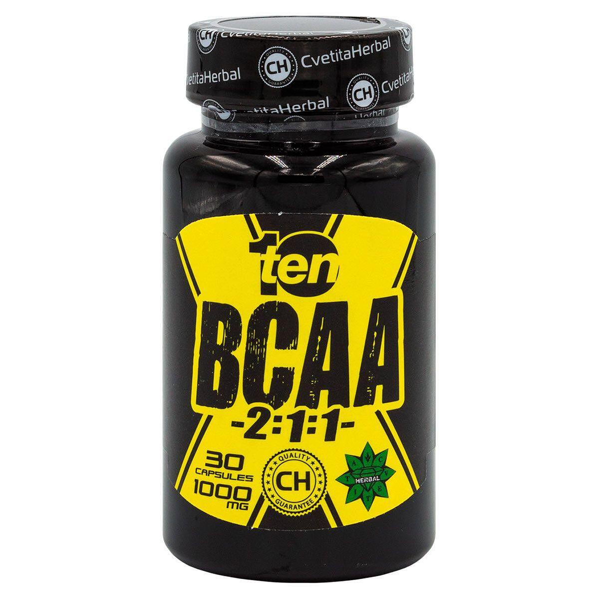 BCAA 2:1:1 - Аминокиселини 10/ten (30 капсули x 1000mg)