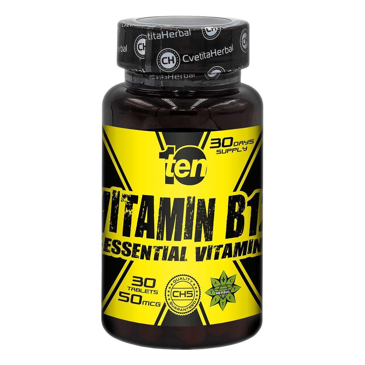 Витамин B12 - 10/ten (30 табл. x 50mcg)
