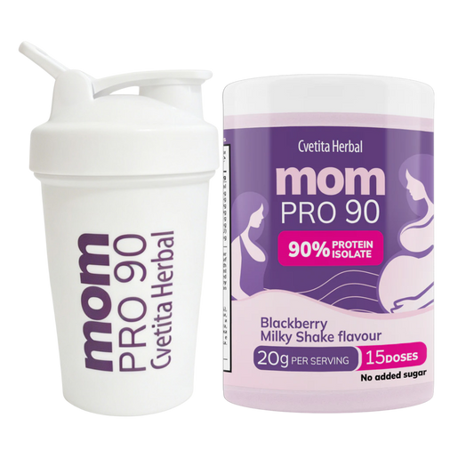 Протеин за Бременни Жени и Бъдещи Майки - MOM PRO 90 (300гр) + ПОДАРЪК ШЕЙКЪР