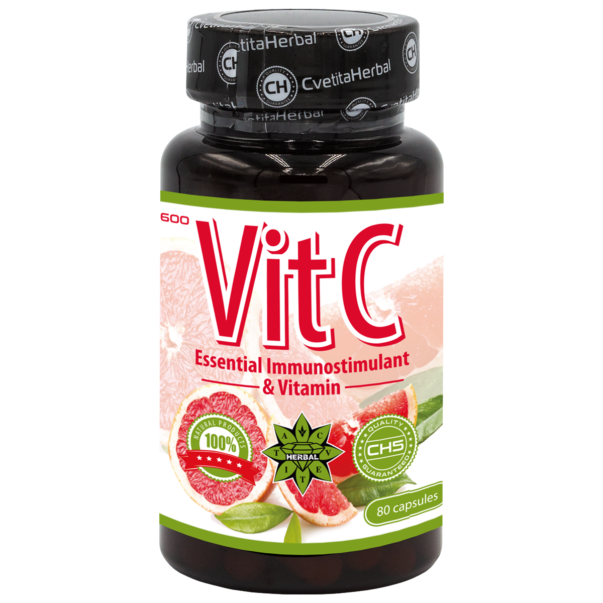 Витамин Ц - Vitamin C (30 / 80 капсули х 600 mg)