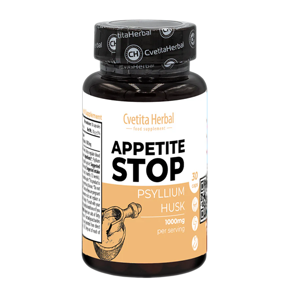 Бял Живовляк (Псилиум) - Appetite Stop (30 капс. x 1000 mg)
