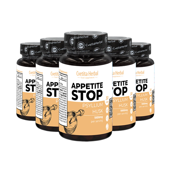 Бял Живовляк (Псилиум) - Appetite Stop (30 капс. x 1000 mg)