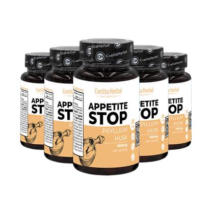 Бял Живовляк (Псилиум) - Appetite Stop (30 капс. x 1000 mg)