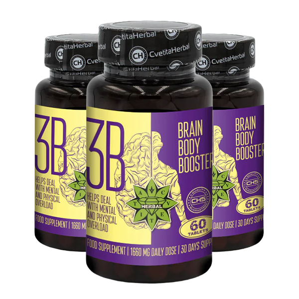 Таурин и Сибирски Женшен - Brain Body Booster (60 таблетки х 1660 mg)