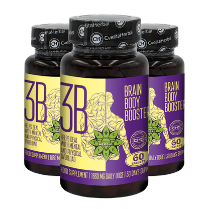 Таурин и Сибирски Женшен - Brain Body Booster (60 таблетки х 1660 mg)