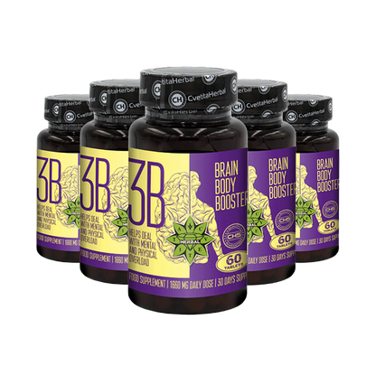 Таурин и Сибирски Женшен - Brain Body Booster (60 таблетки х 1660 mg)