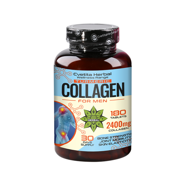 Kолаген с Куркума - Collagen Turmeric (180 таблетки х 2400 mg)