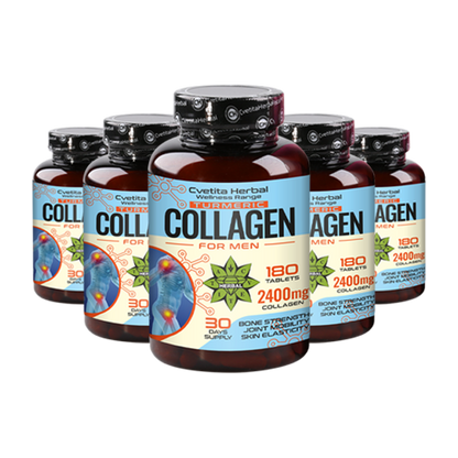 Kолаген с Куркума - Collagen Turmeric (180 таблетки х 2400 mg)