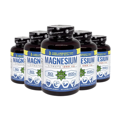 Магнезиев Цитрат (60 капсули x 1250 mg)
