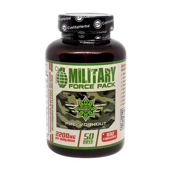 Билки и Аминокиселини - Military Force Pack (100 капс. х 1100 mg)
