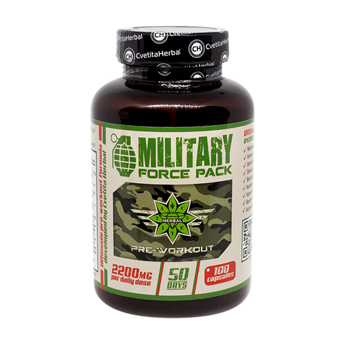 Билки и Аминокиселини - Military Force Pack (100 капс. х 1100 mg)