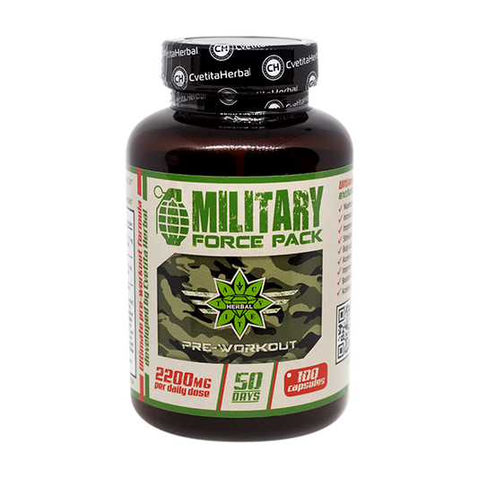 Билки и Аминокиселини - Military Force Pack (100 капс. х 1100 mg)