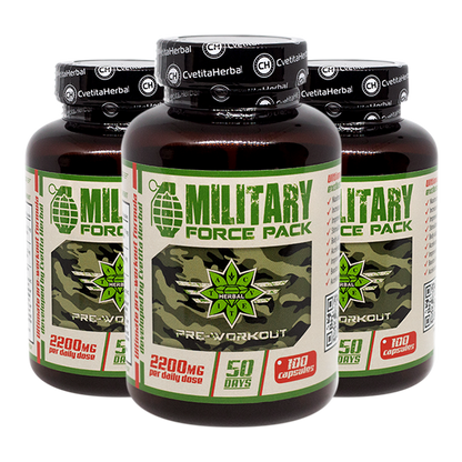 Билки и Аминокиселини - Military Force Pack (100 капс. х 1100 mg)