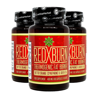 Екстракт Горчив Портокал и Зелен Чай – Red X Burn (80 капс. х 400 mg)