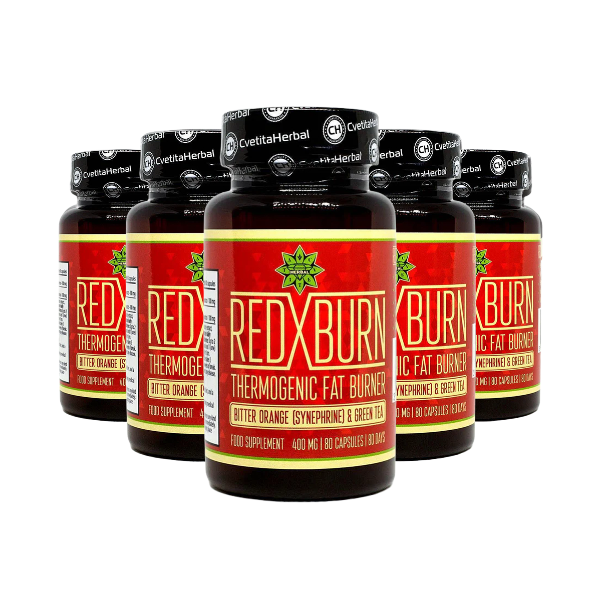 Екстракт Горчив Портокал и Зелен Чай – Red X Burn (80 капс. х 400 mg)
