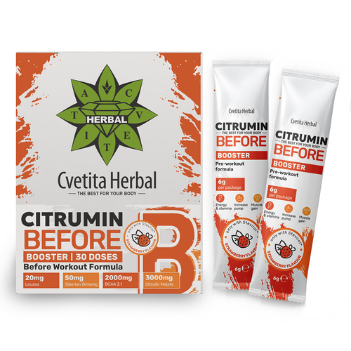 CITRUMIN B (BEFORE) - Pre-workout формула (кутия 30 сашета x 6 g)