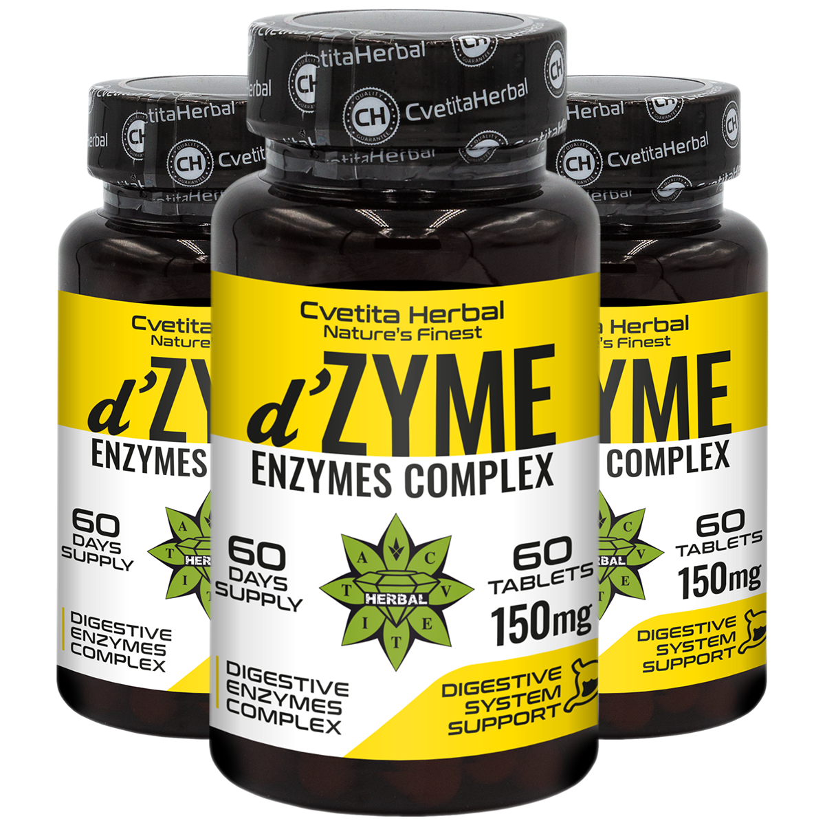 Мултиензимен Комплекс ДейЗим - d’Zyme (60 табл. х 150 mg)