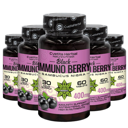 Черен Бъз Екстракт - Black Immuno Berry (60 таблетки)