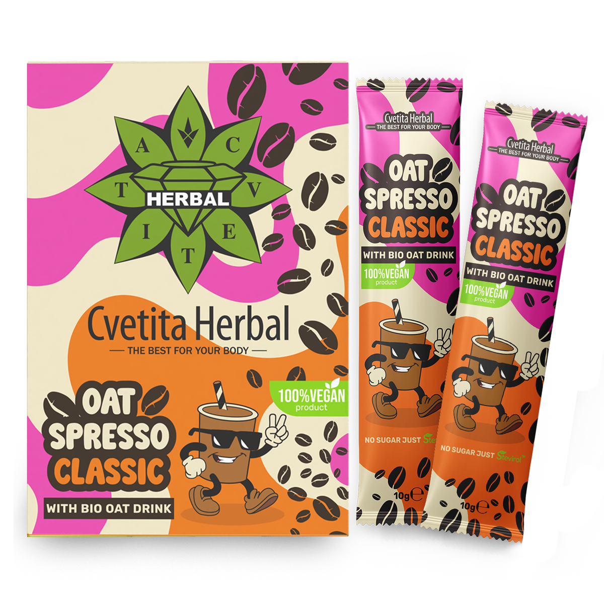 OAT SPRESSO CLASSIC - Кафе лате с овесена напитка (кутия 30 сашета x 10 g)