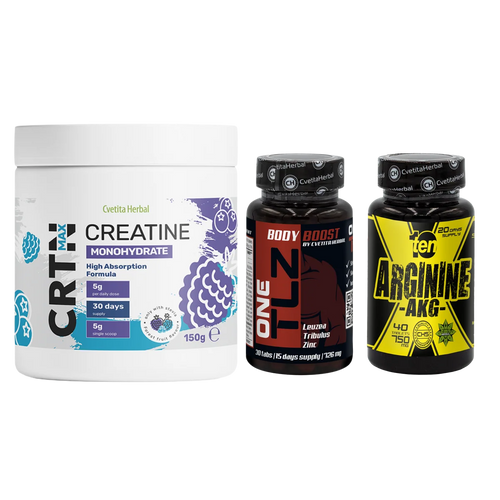 КОМБО ПАКЕТ: TLZ + ARGININE + CRTN MAX