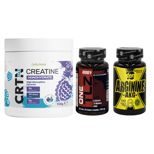 КОМБО ПАКЕТ: TLZ + ARGININE + CRTN MAX
